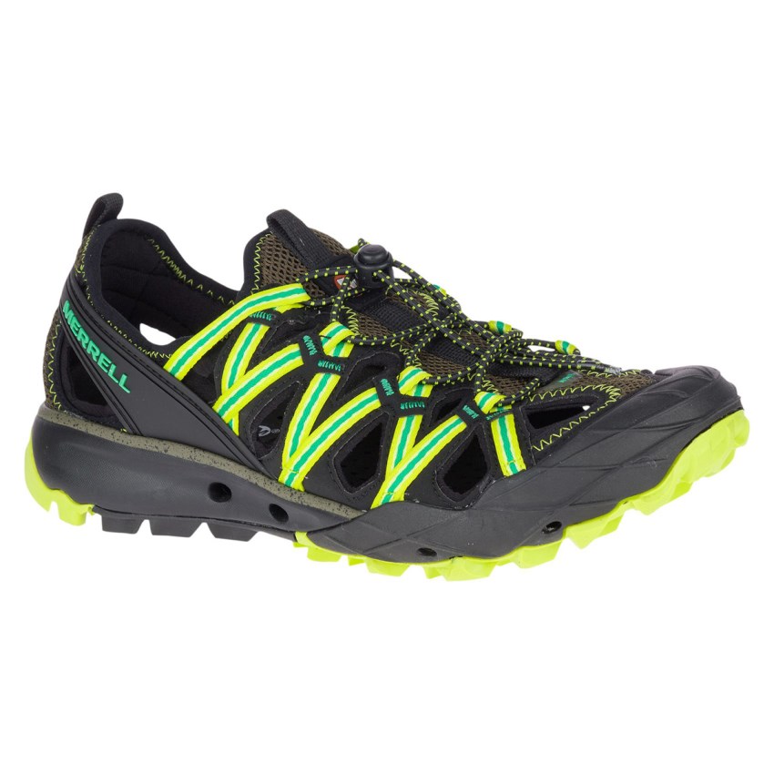 Sandales Merrell Choprock Sieve Noir/Vert Homme | L.H.OWQH